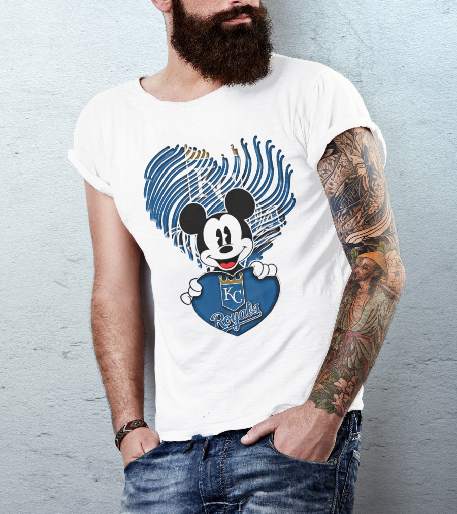 KC Royals Mickey Baseball T-Shirt