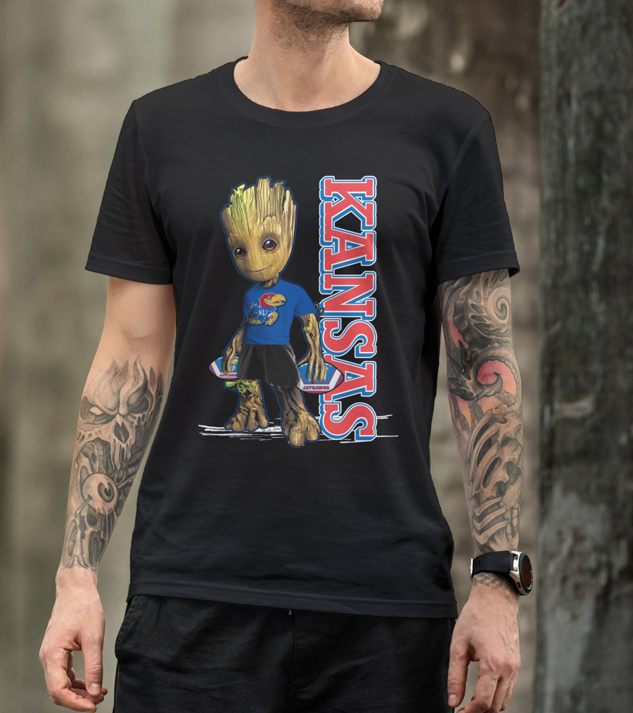 Groot Kansas Jayhawks KU Jayhawk Fan T-Shirt