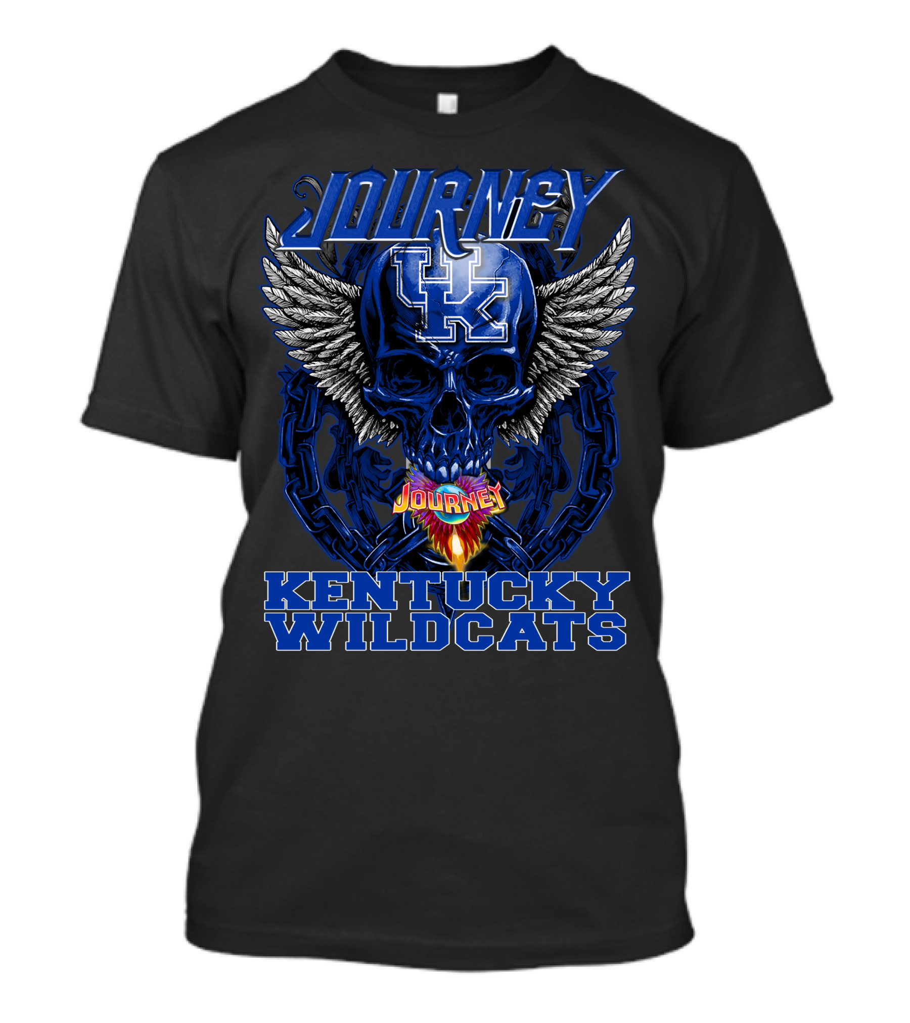 Journey Kentucky Wildcats UK Skull Wings T-Shirt