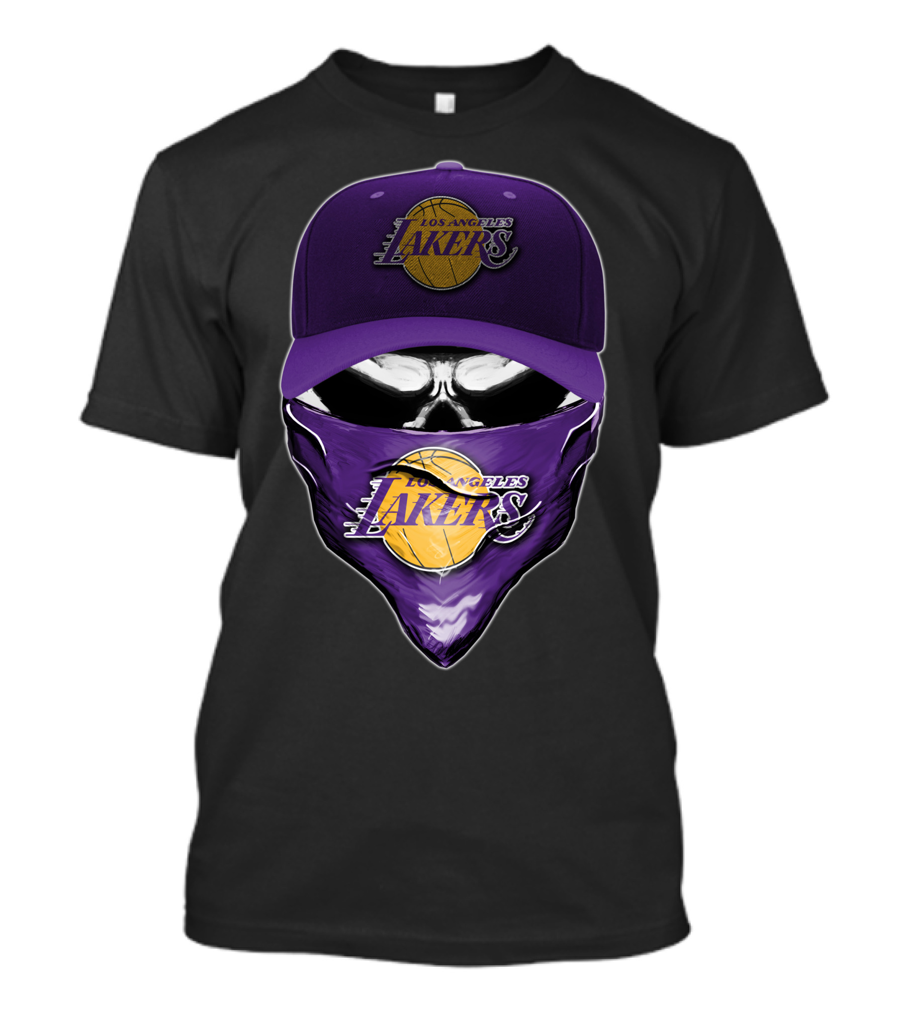 Los Angeles Lakers Skull Cap Bandana T-Shirt
