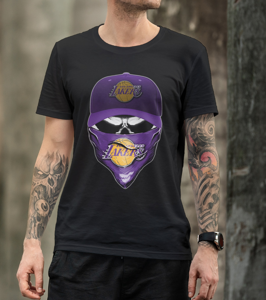 Los Angeles Lakers Skull Cap Bandana T-Shirt
