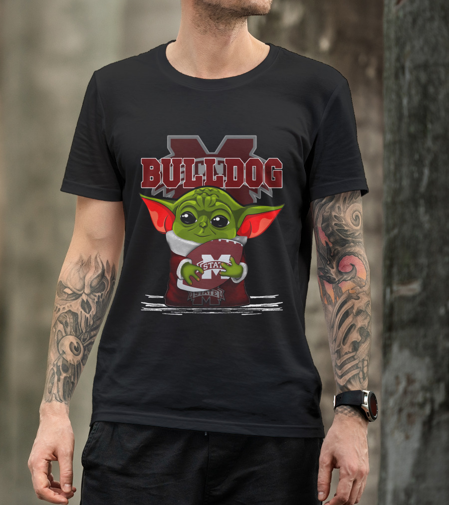 Bulldog Yoda Mississippi State Football T-Shirt