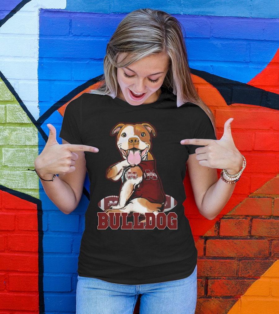 Pittbull Mississippi State Bulldog Football T-Shirt