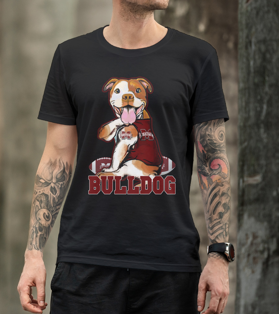 Pittbull Mississippi State Bulldog Football T-Shirt
