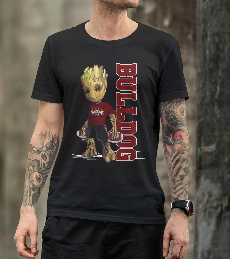 Groot Mississippi State Bulldogs Football Fan T-Shirt