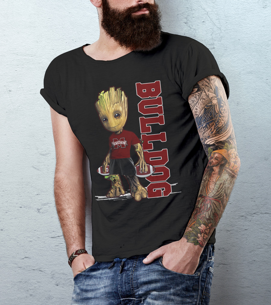Groot Mississippi State Bulldogs Football Fan T-Shirt