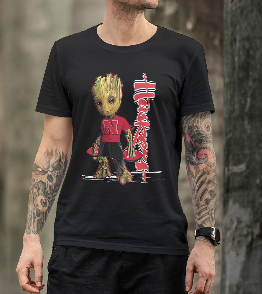 Groot Huskers Nebraska Cornhuskers N T-Shirt