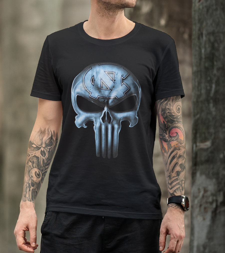Skull Logo North Carolina Tar Heels T-Shirt