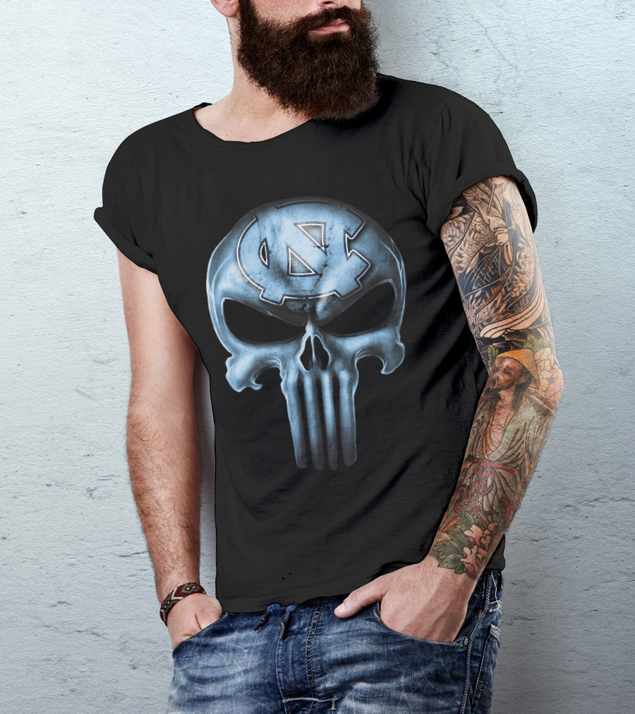 Skull Logo North Carolina Tar Heels T-Shirt