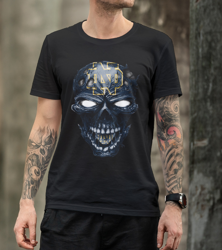 Skull ND Fighting Irish T-Shirt