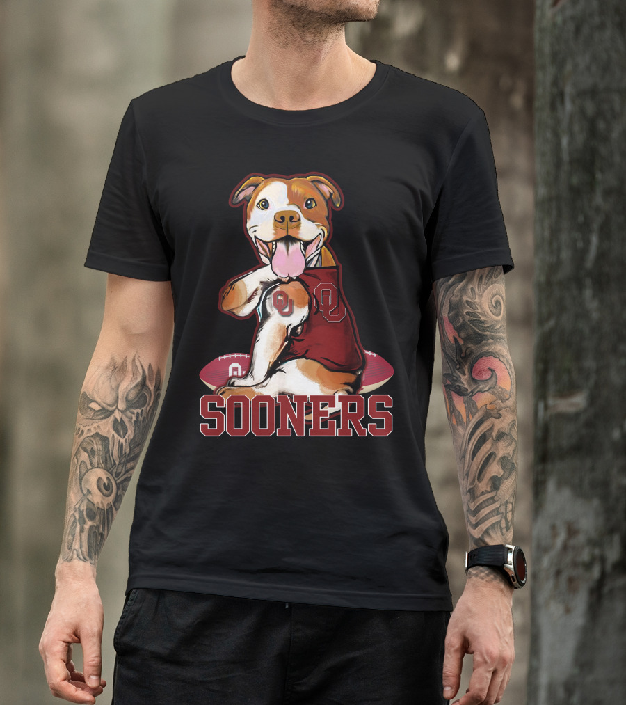 Pittbull OU Sooners Football Mascot T-Shirt