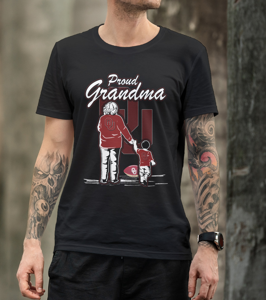 Proud Grandma Oklahoma Sooners OU Football Family T-Shirt