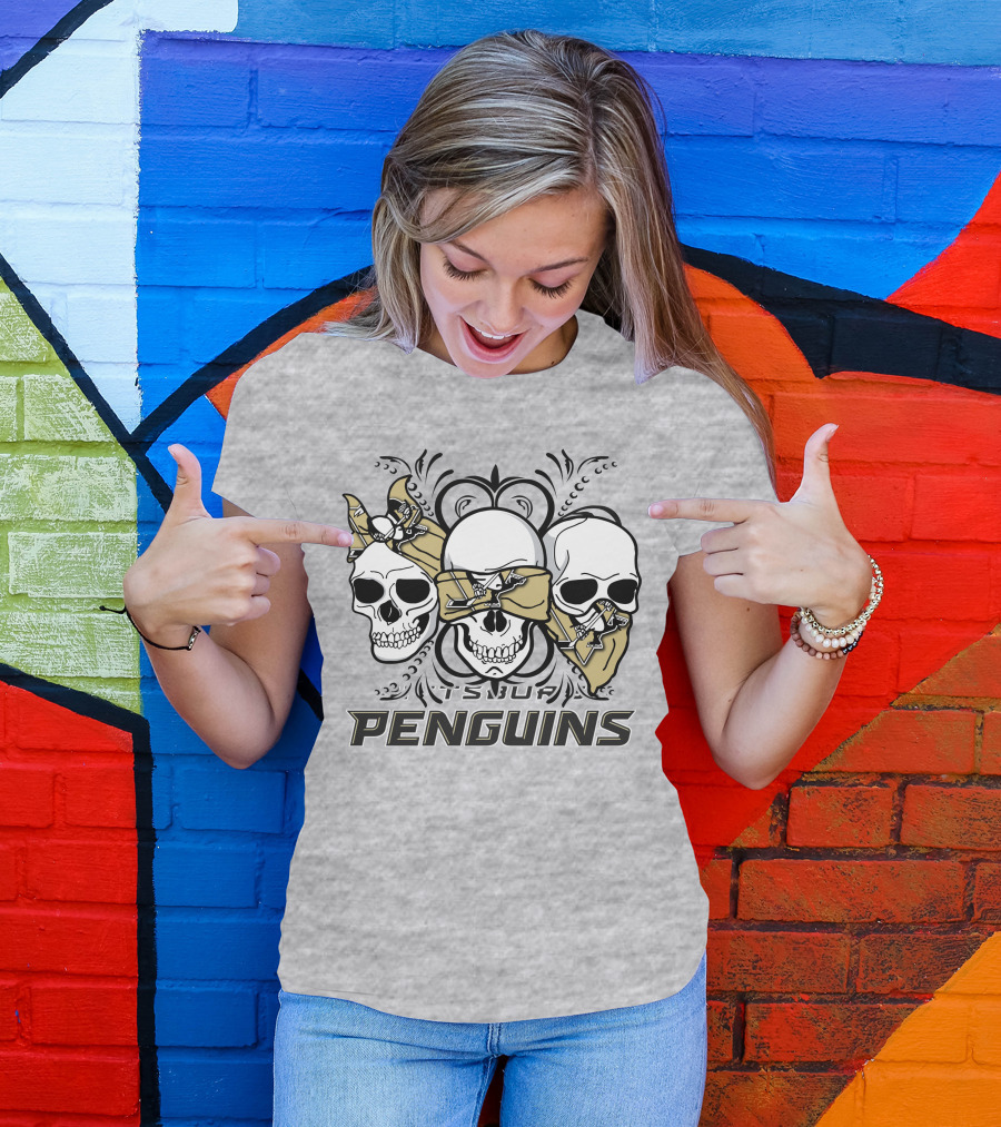 3 Skull Pittsburgh Penguins TSUF T-Shirt
