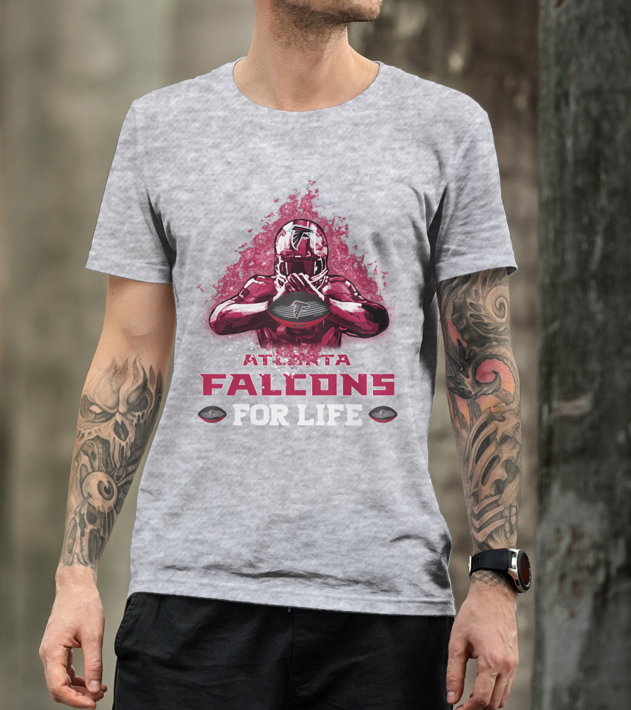Atlanta Falcons For Life Football Player Armor T-Shirt