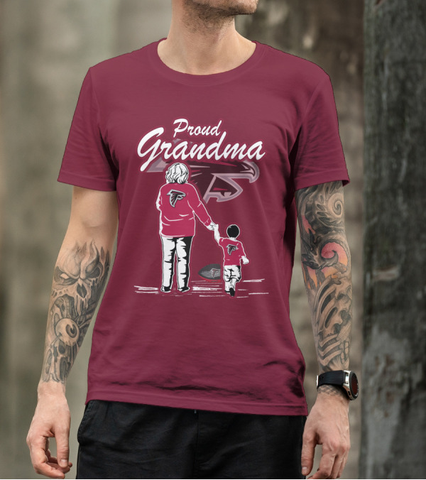 Proud Grandma Atlanta Falcons Football Family T-Shirt