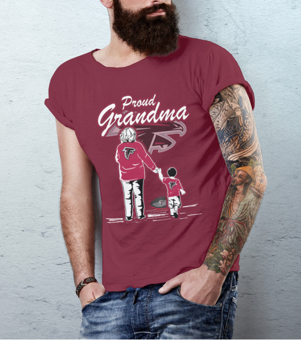 Proud Grandma Atlanta Falcons Football Family T-Shirt