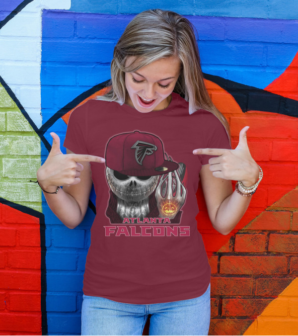 Atlanta Falcons Jackskull Halloween Fan T-Shirt