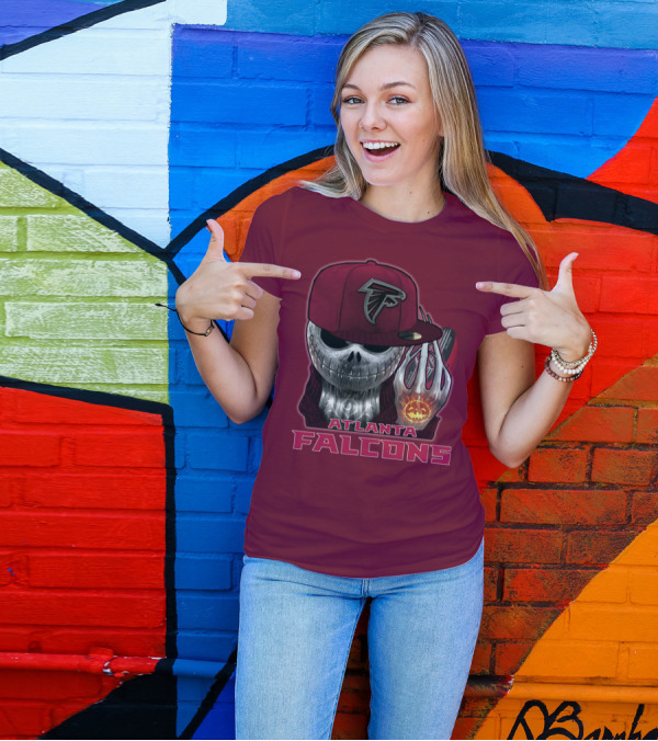 Atlanta Falcons Jackskull Halloween Fan T-Shirt