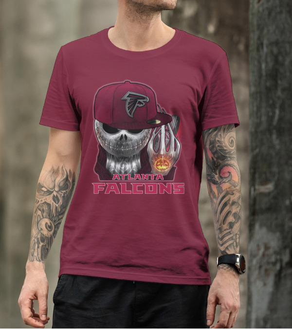 Atlanta Falcons Jackskull Halloween Fan T-Shirt