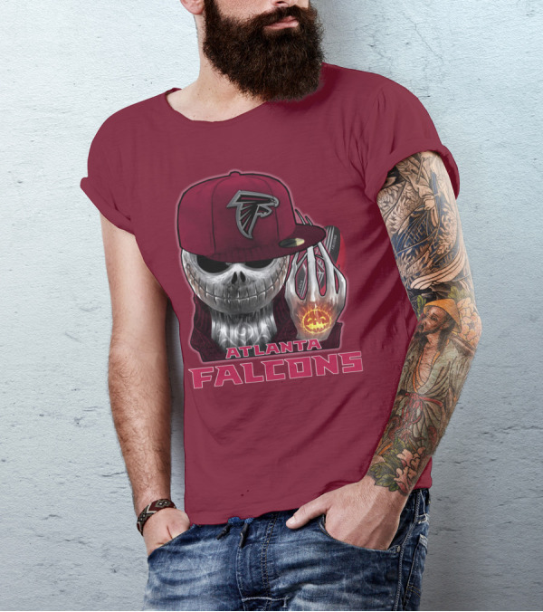 Atlanta Falcons Jackskull Halloween Fan T-Shirt