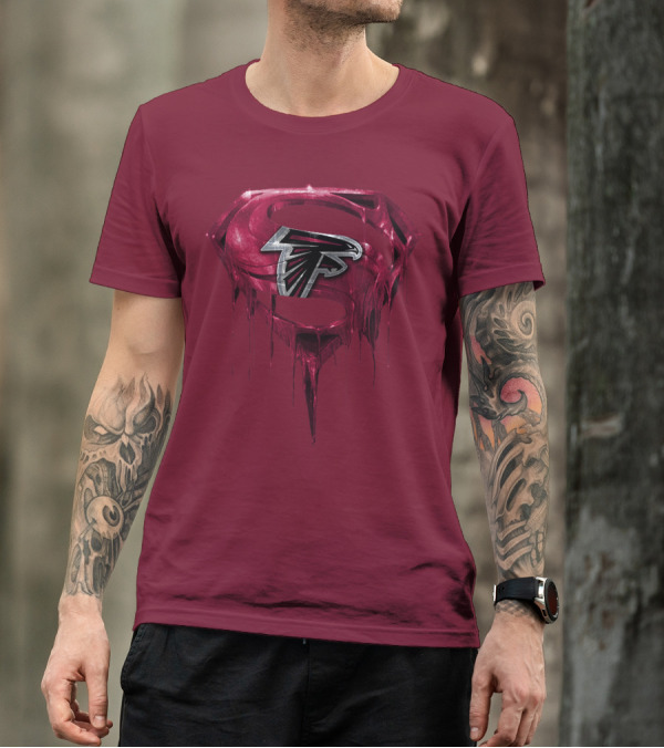 Spm Atlanta Falcons Superhero Emblem T-Shirt