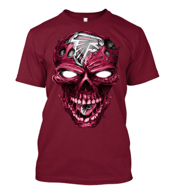 Skull Atlanta Falcons Logo T-Shirt