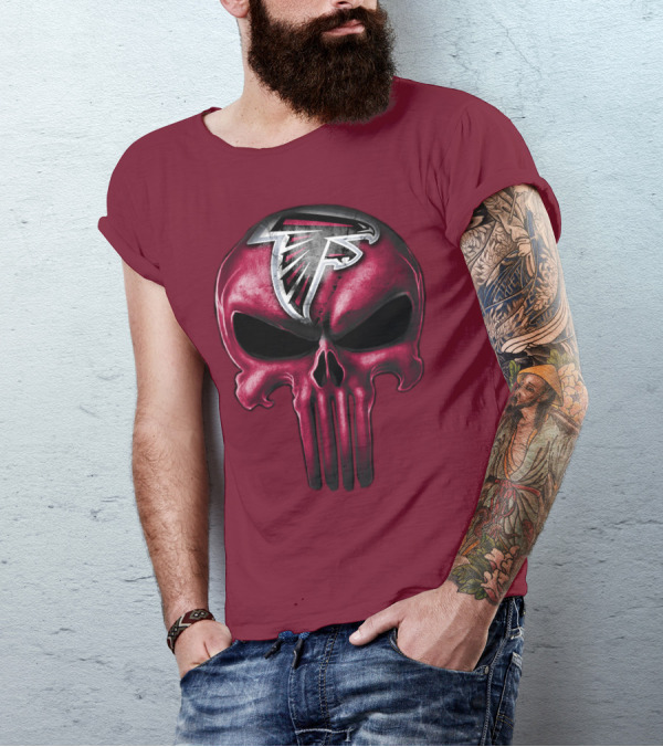 Atlanta Falcons Skull T-Shirt