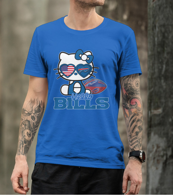 Hello Bills Buffalo American Football Kitty T-Shirt