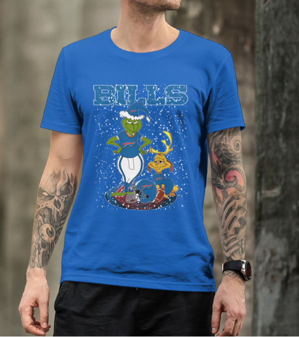 Grinchxmas Bills Christmas NFL Buffalo Bills Football Grinch T-Shirt