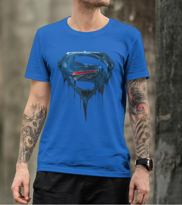 Superman Buffalo Bills Logo Fusion T-Shirt