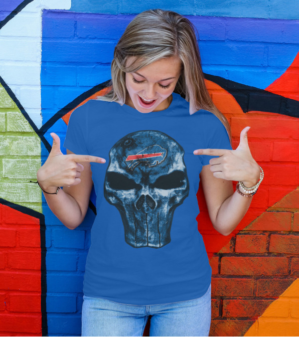 Buffalo Bills Skull Fan T-Shirt