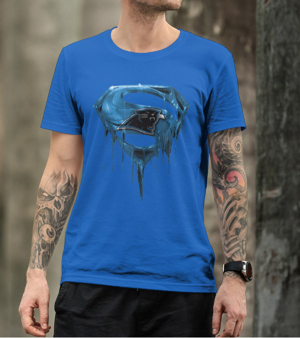 Spm Carolina Panthers Superman Ice T-Shirt