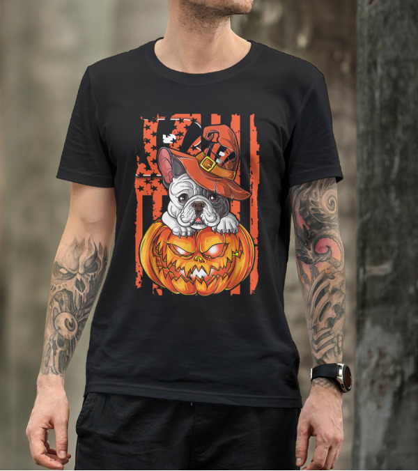 Hlw Bulldog Halloween Pumpkin Cincinnati Bengals T-Shirt