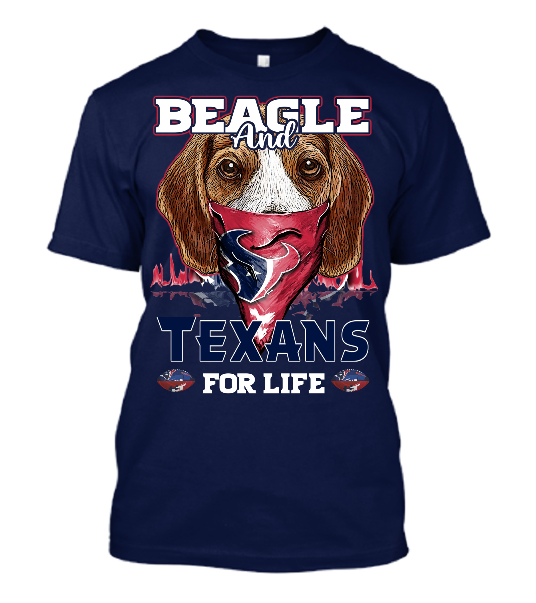 Beagle And Texans For Life T-Shirt