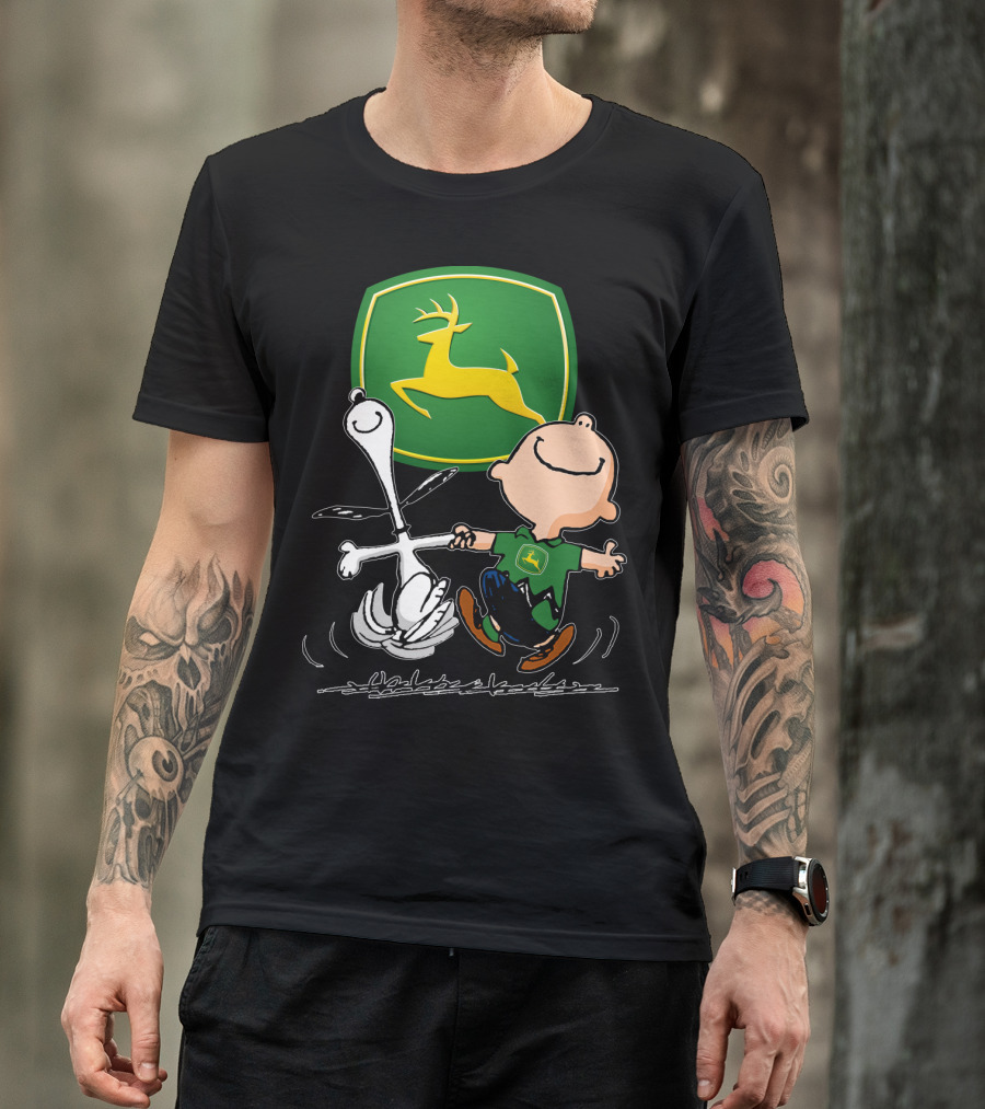 Snoopy Dance JD John Deere Peanuts T-Shirt