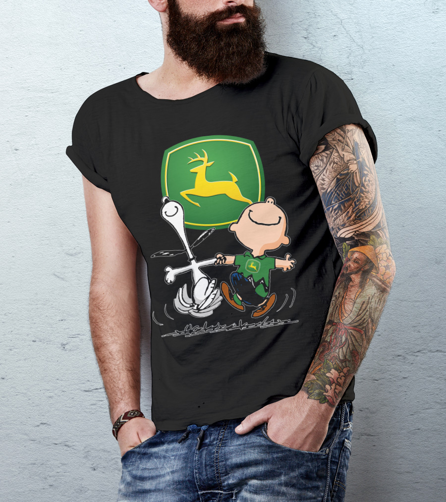 Snoopy Dance JD John Deere Peanuts T-Shirt