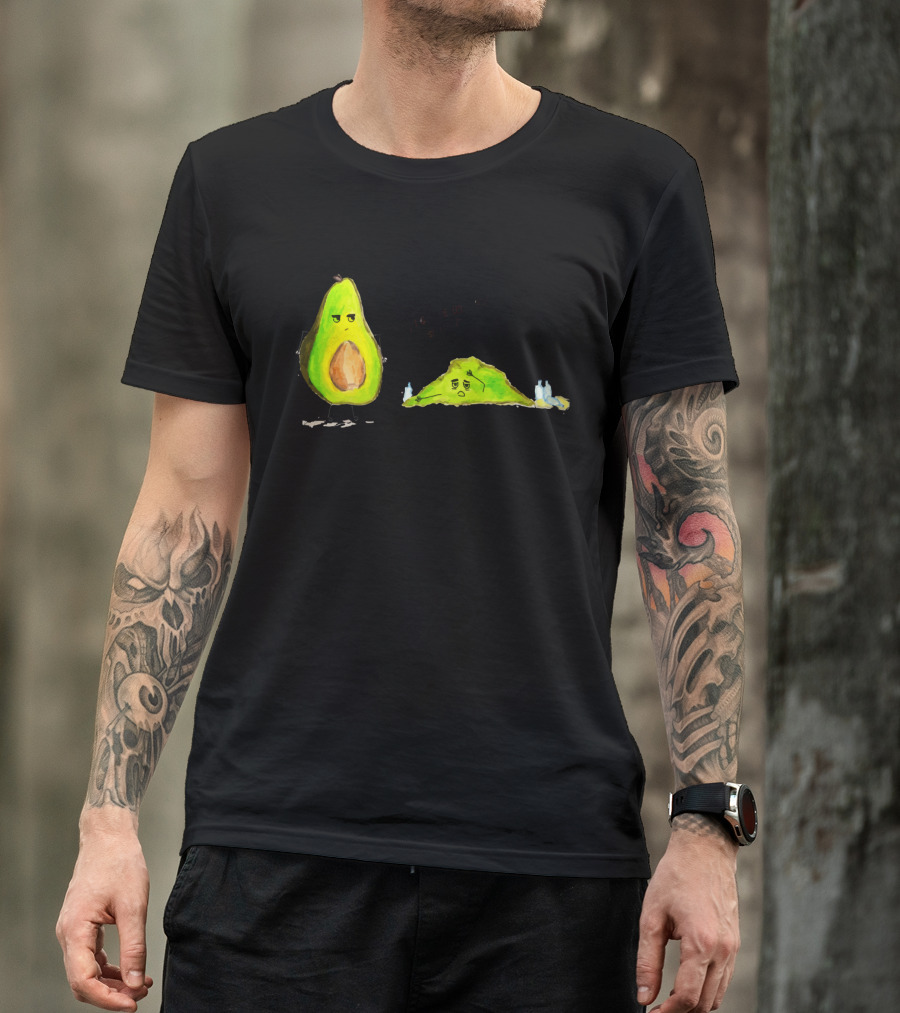 Smashed Avo Humor Man I Got Really Smashed Last Night Text With Avocado Character T-Shirt