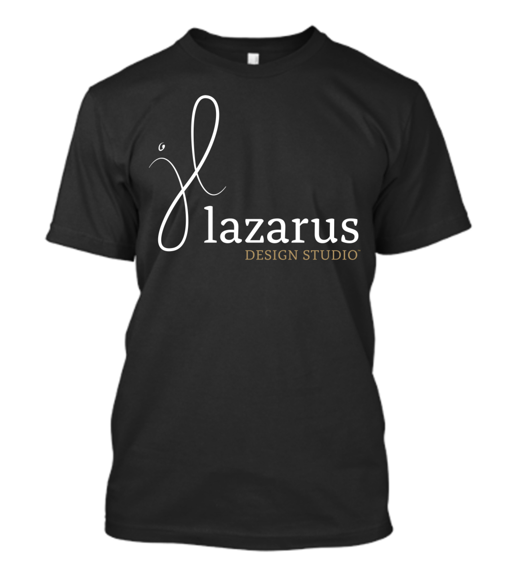 Lazarus Design Studio Elegantly Styled Logo Script And Name T-Shirt