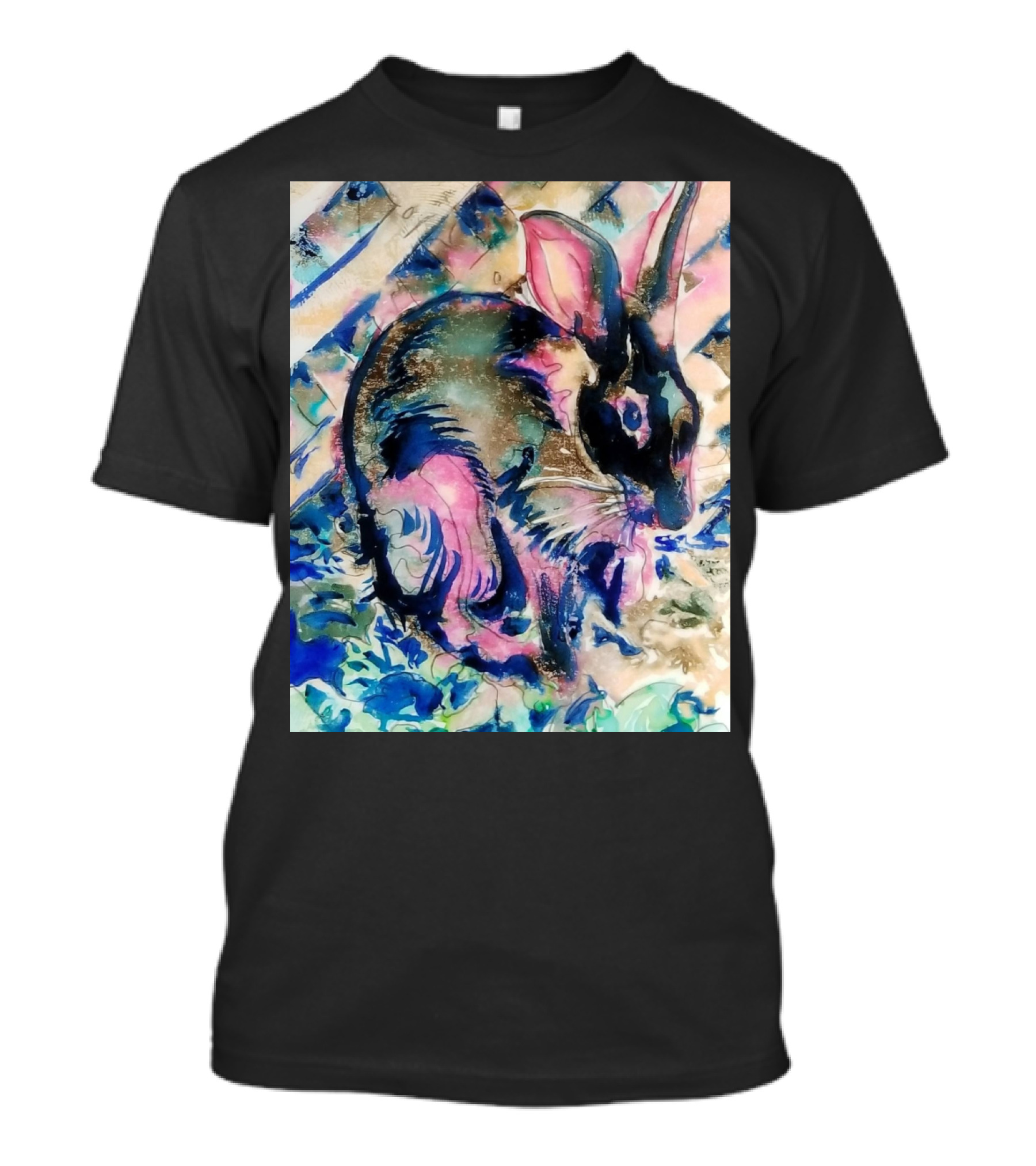 Roxie The Belgian Hare Vibrant Watercolor T-Shirt