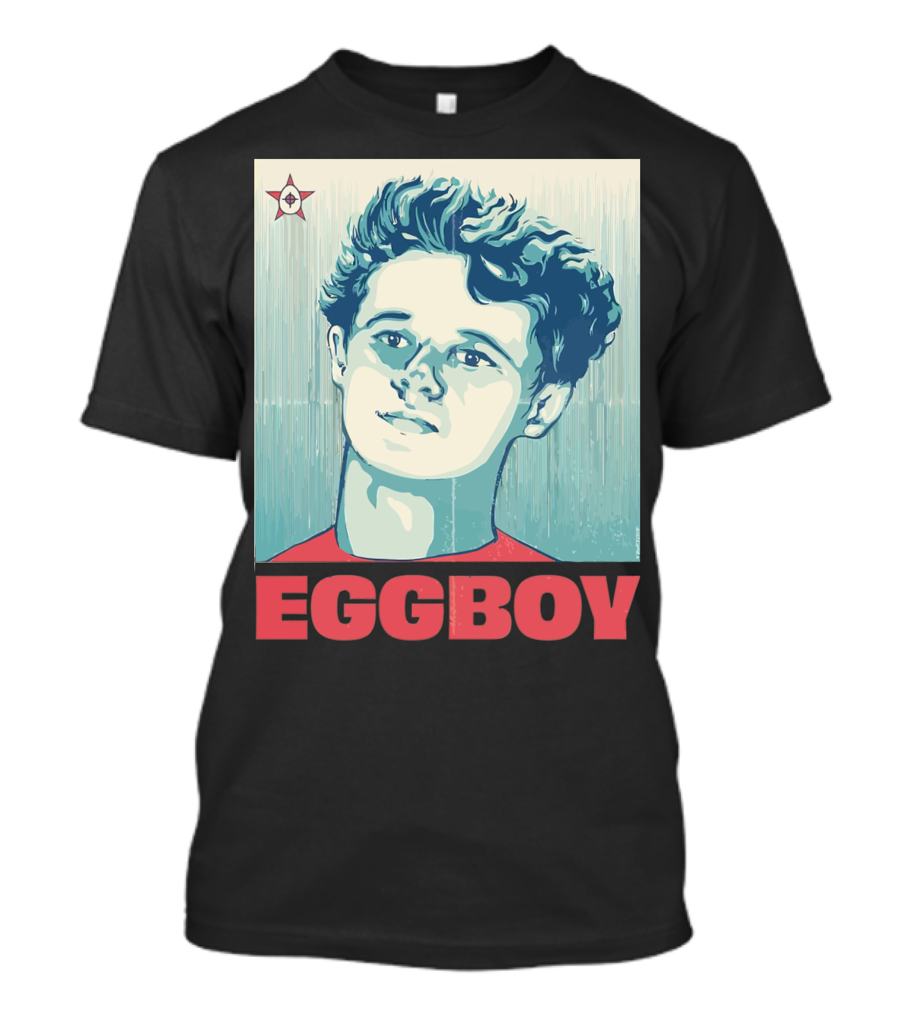 Eggboy Iconic Pop Art Portrait With Star T-Shirt