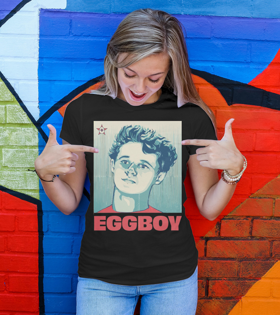 Eggboy Iconic Pop Art Portrait With Star T-Shirt