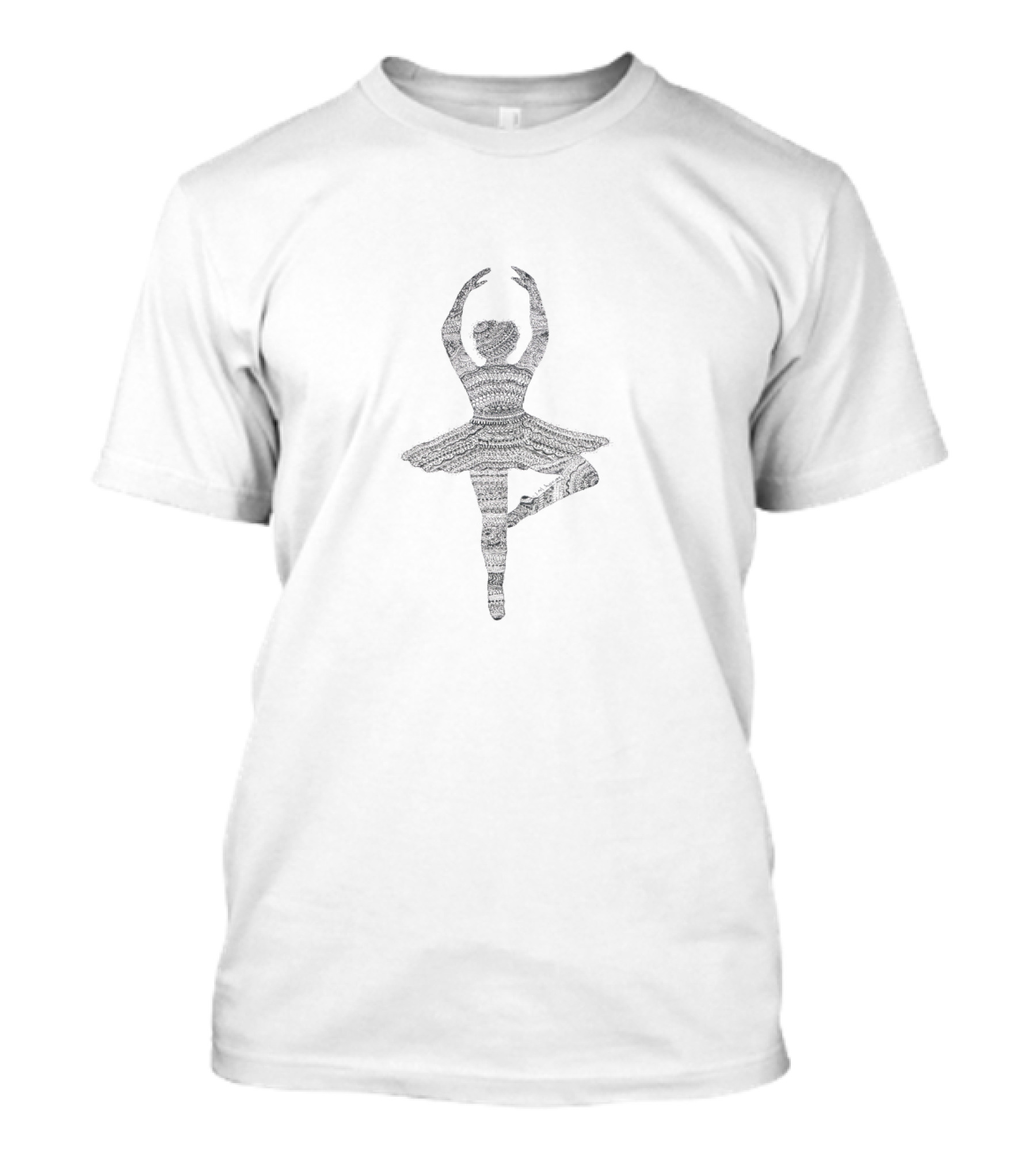 Elegant Ballerina Silhouette In Dance Pose T-Shirt