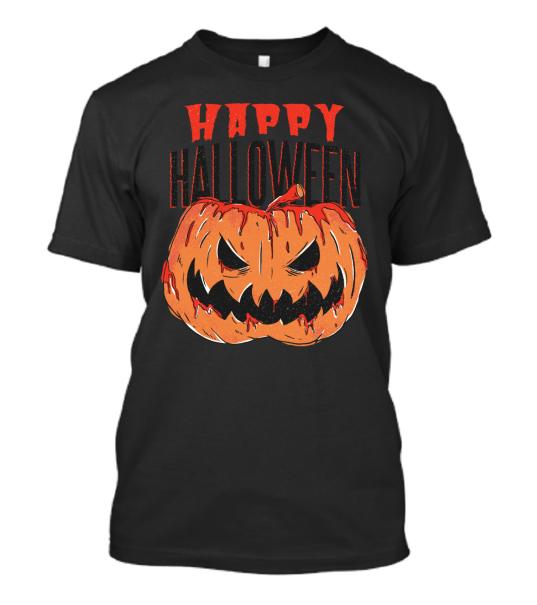 Happy Halloween Bloody Pumpkin T-Shirt