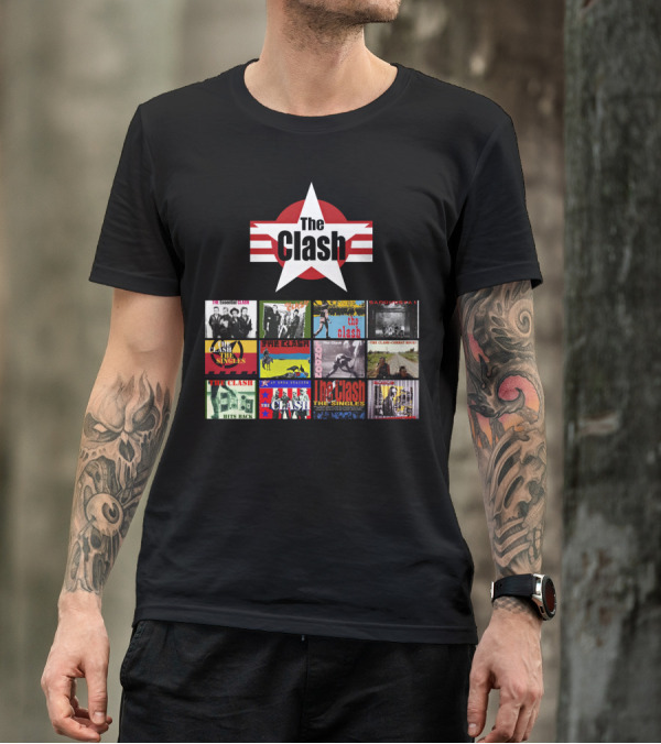 The Clash Essential Compilation Album Covers Collection T-Shirt
