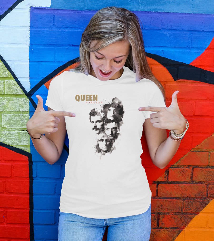 Queen Forever Band Faces Montage T-Shirt
