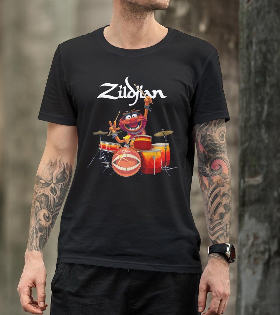 Zildjian Muppets Animal Drumming Enthusiast T-Shirt