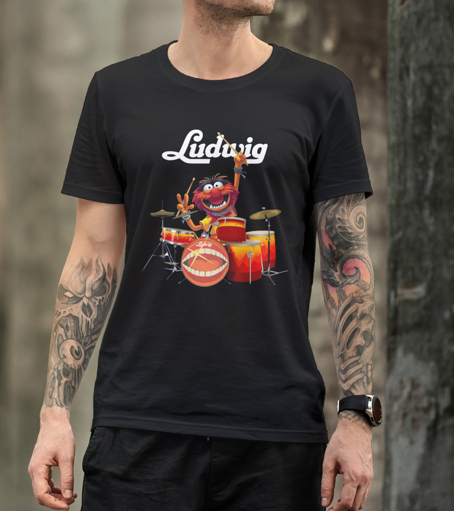 The Muppets Animal Ludwig Drums T-Shirt