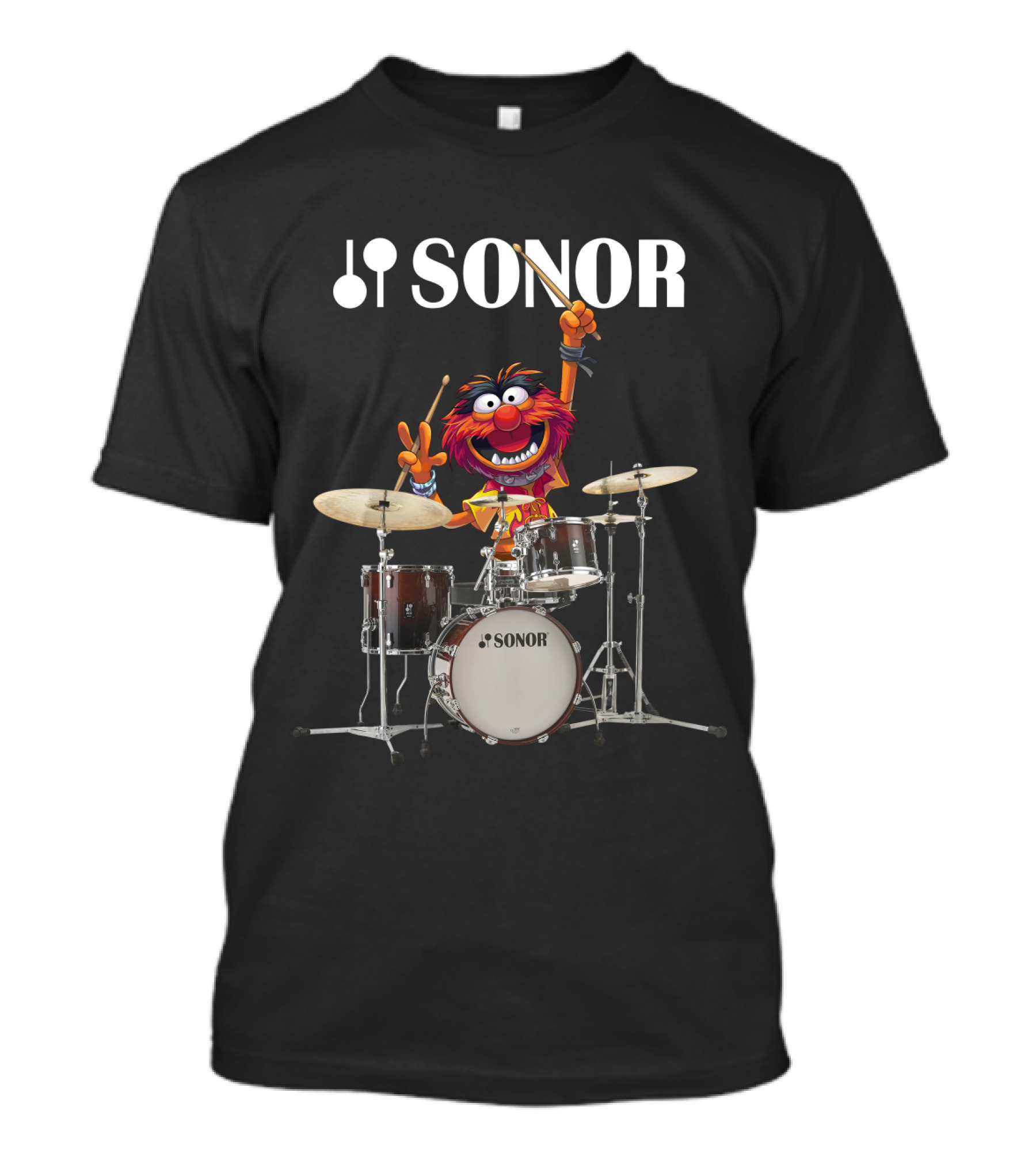 The Muppets Animal Playing Sonor Drums T-Shirt