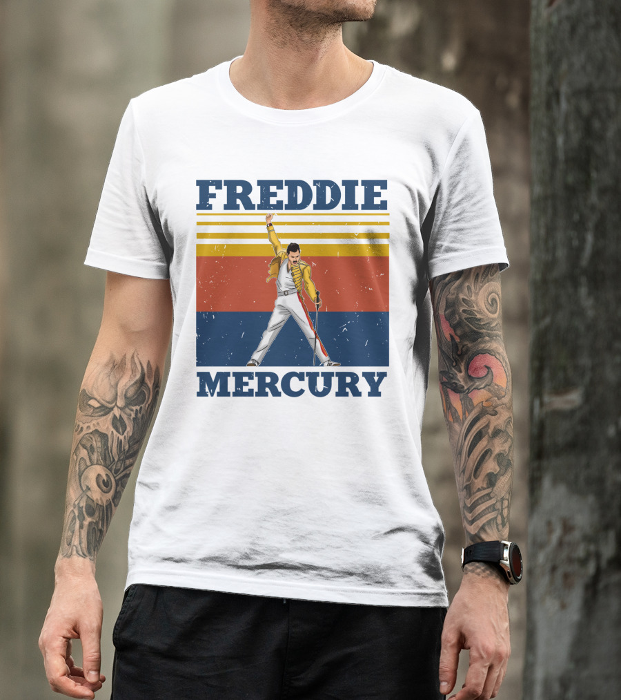 FREDDIE MERCURY Yellow Jacket T-Shirt