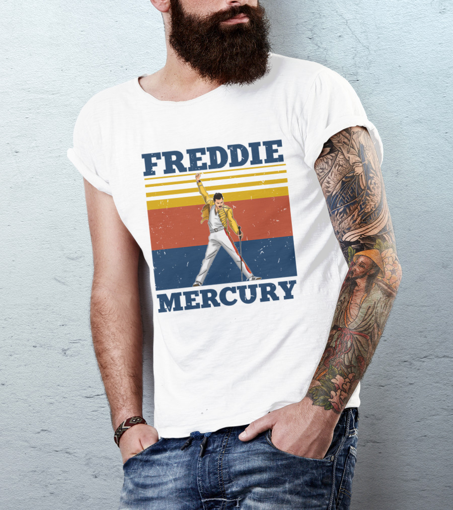 FREDDIE MERCURY Yellow Jacket T-Shirt